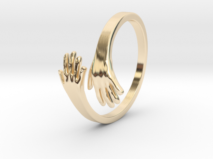 Hand Ring 3d printed