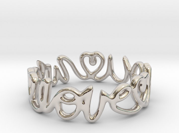 &quot;We Love you&quot; Ring 3d printed