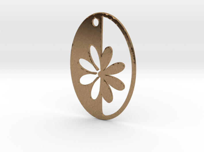 Simple Flower pendant 3d printed