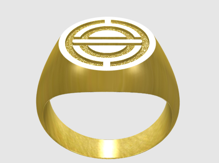 Stylized Spacecraft Ring 3d printed 