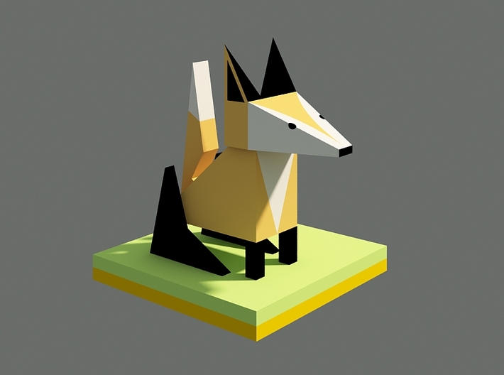 Lucas the Fox. 3d printed 