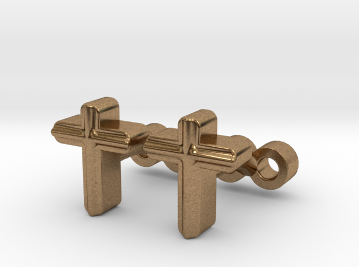 Cross Cufflinks Set 3d printed