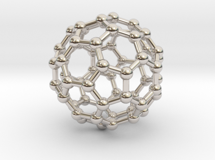 Truncated Icosahedron (bucky ball) 3d printed