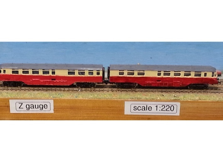 GWR Railcar - Twin Car Set - Z 1:220 3d printed