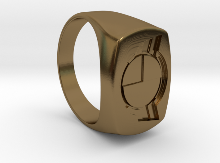 Test Squadron - Signet Ring - Size 11 - (Embed) 3d printed 