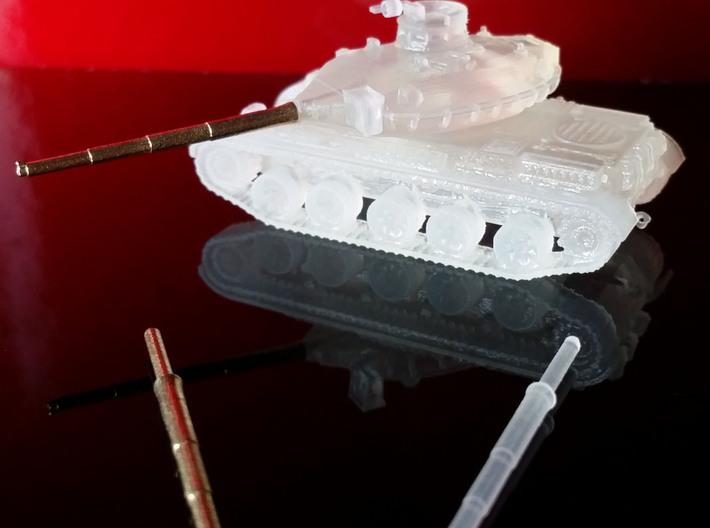 AMX-30-barcaza+torre+cañón 3d printed 