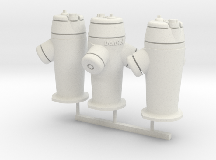 RhB Fire Hydrant set 3d printed