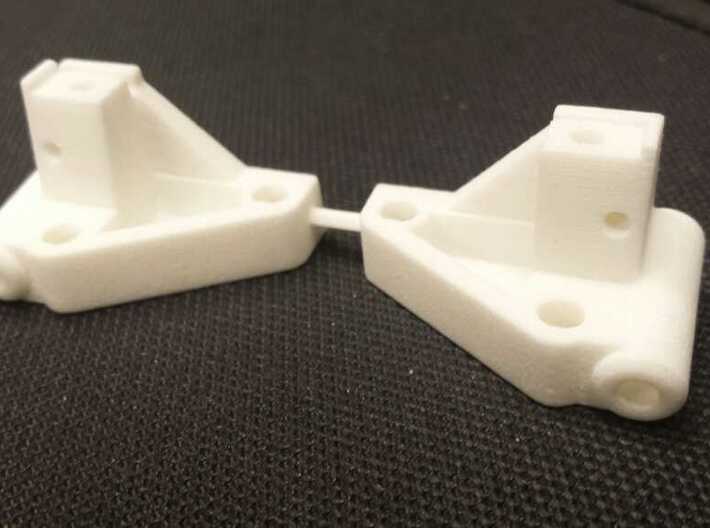 CPD 6208 25-degree RC10 Front Arm Mounts 3d printed