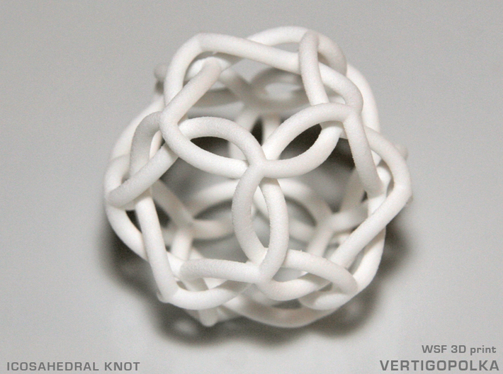 Icosahedral Knot 3d printed