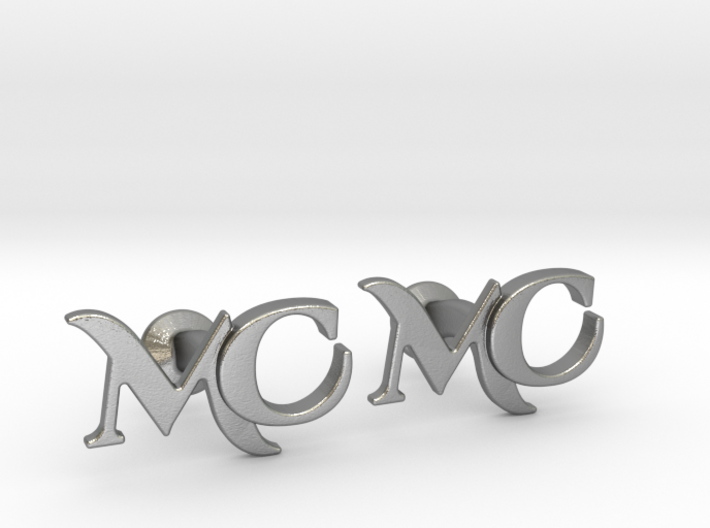 Monogram Cufflinks MC 3d printed