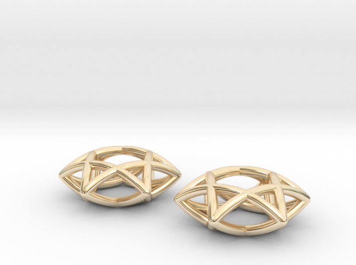 Star Of David earrings (pair) 3d printed