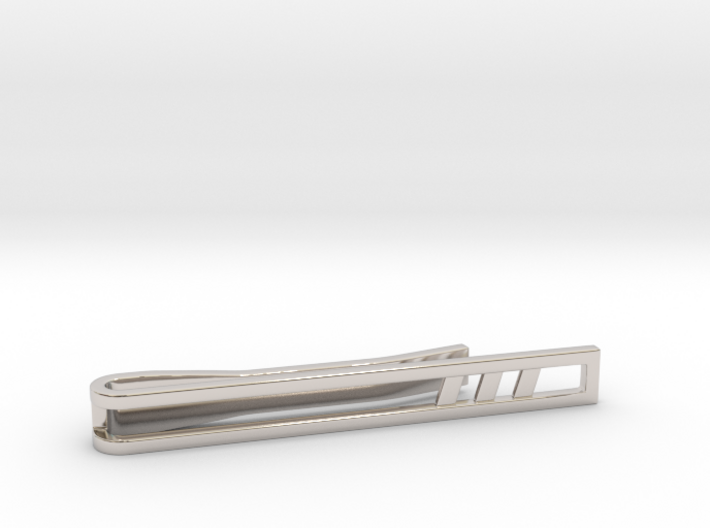 Minimalist Tie Bar - Triple Slash 3d printed