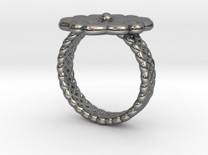 Floral Ring - Size 7 3d printed