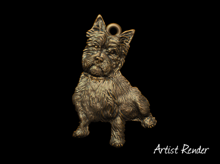 Cairn Terrier Keyfob 3d printed