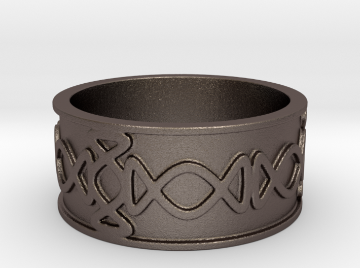 Olden Wide Band Ring Size 8 3d printed