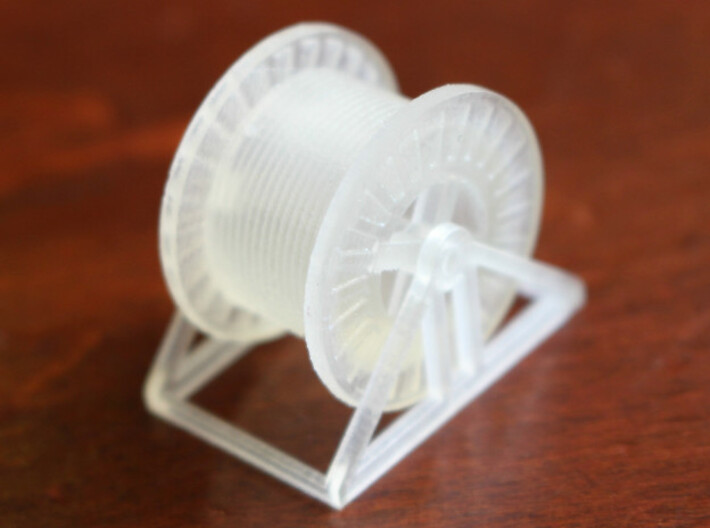 HO Steel Cable Reel (Full) 3d printed N scale (1:160)  model in Frosted Ultra Detail
