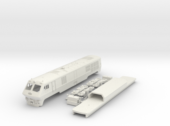 VIA / Amtrak LRC Loco (non powered end) N Scale 3d printed