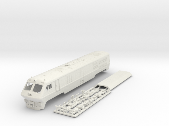 VIA / Amtrak LRC Loco (motorized end) N Scale 3d printed