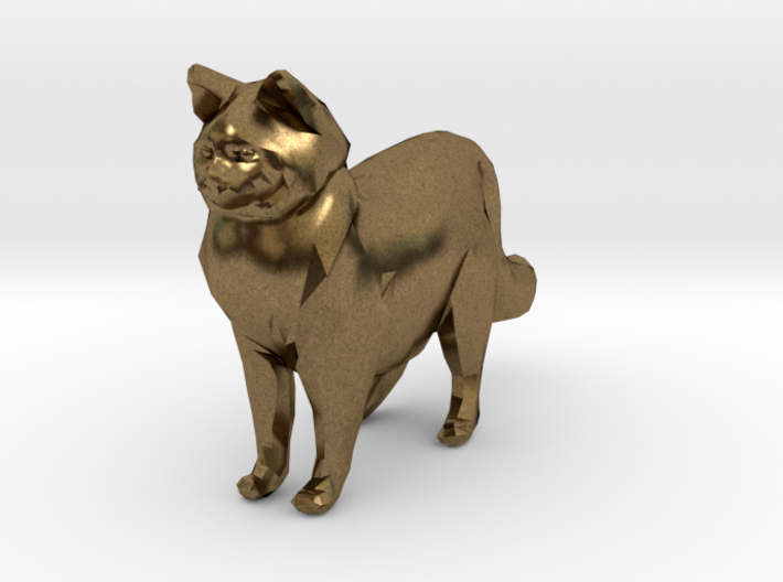 Ragdoll Kitty Toy Charm by Cindi (Copyright 2015) 3d printed Raw Bronze
