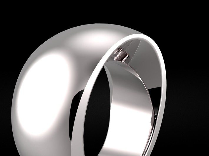 Platinum Mystery Ring size 7 3d printed 