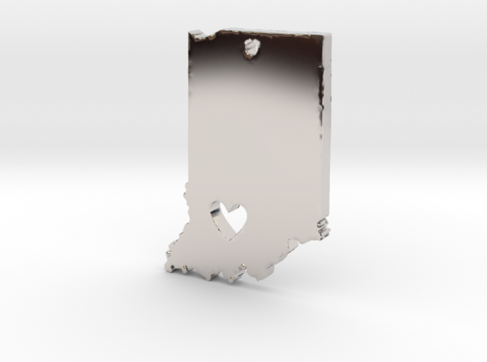 I Heart Indiana Pendant 3d printed