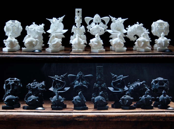 Surreal Chess Set - My Masterpieces -  Bishop II 3d printed The full set