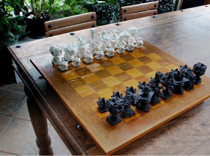 Surreal Chess Set - My Masterpieces - The Rook 3d printed The Full Set