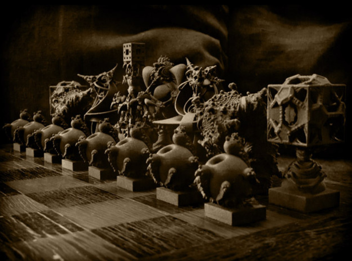 Surreal Chess Set - My Masterpieces - Bishop I 3d printed The Full Set