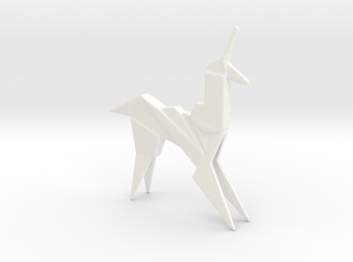 Origami Unicorn 3d printed 