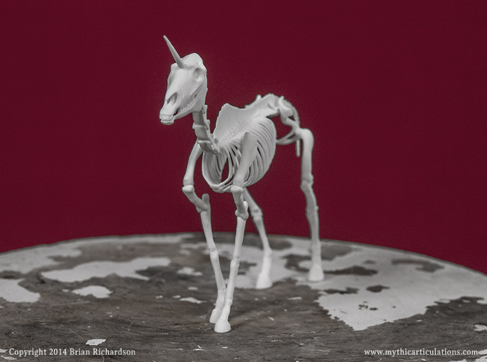 Unicorn Skeleton 3d printed 