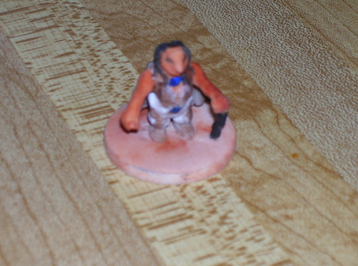 Dwarf Druid Miniature 3d printed Painted mini