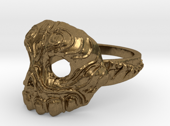 Dr.K Skull Ring-Size 9.5 3d printed