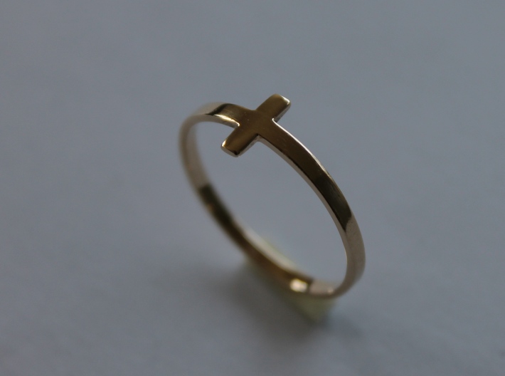 Cross Ring Size 8 3d printed