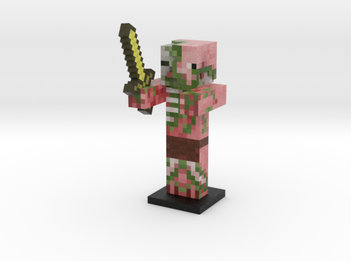 Zombie Pigman- Gold Sword 3d printed