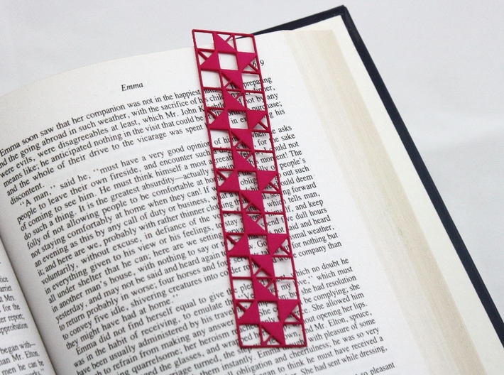 Double Friendship Star Bookmark 3d printed 