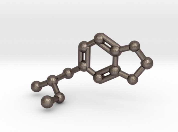 MDMA Molecule Keychain 3d printed 