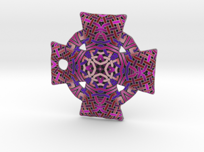 Pink Celtic Cross Pendant 3d printed