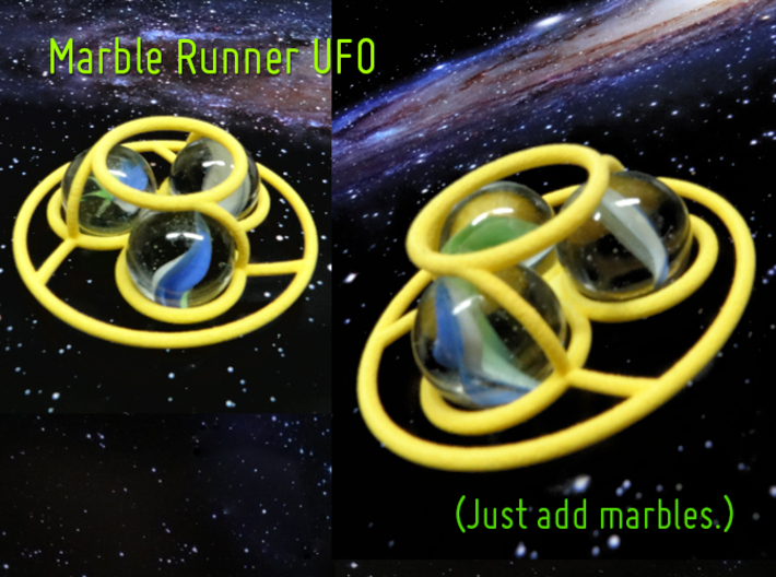 Marble Runner UFO 3d printed