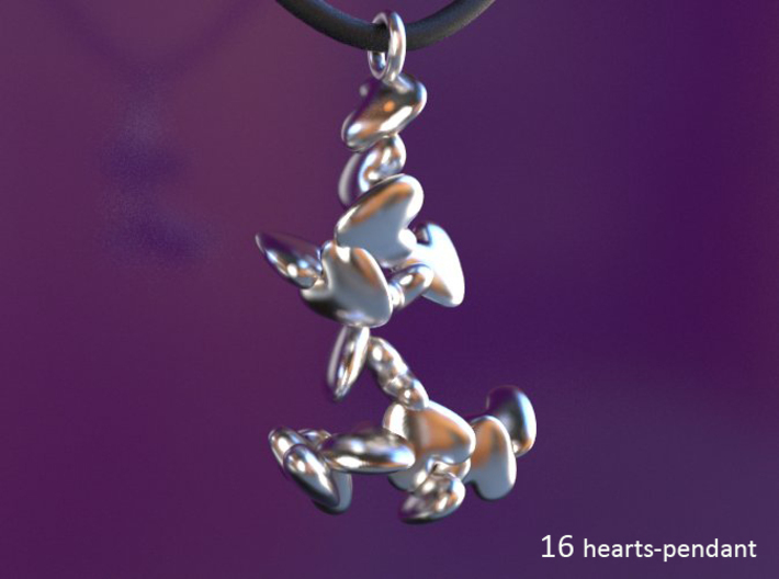 1 up to 55 hearts/ pendant series 3d printed 
