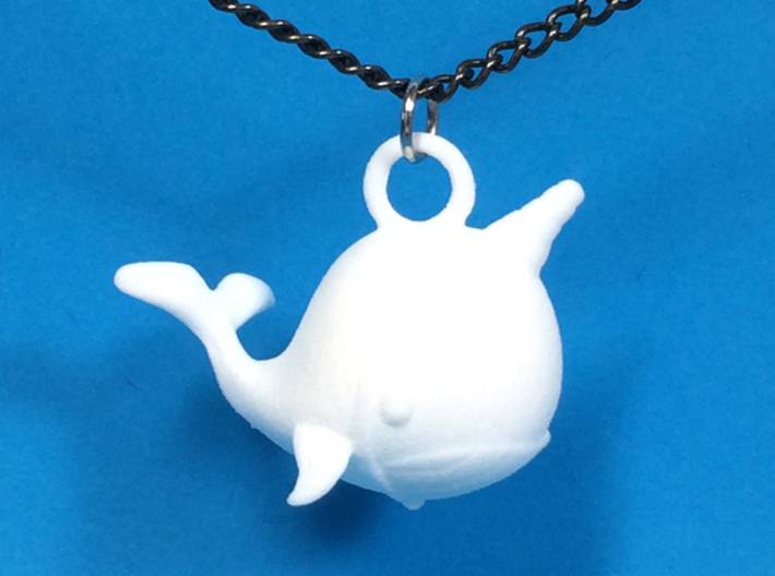 Whale &quot;In Disguise&quot; Necklace Pendant 3d printed