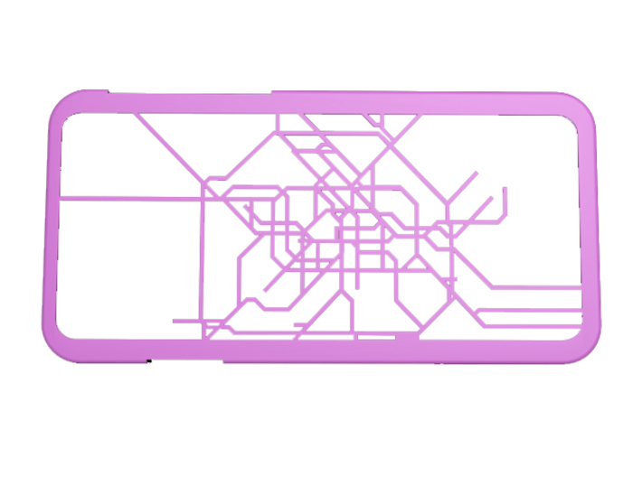 Berlin S-Bahn/U-Bahn map iPhone 6 case 3d printed 