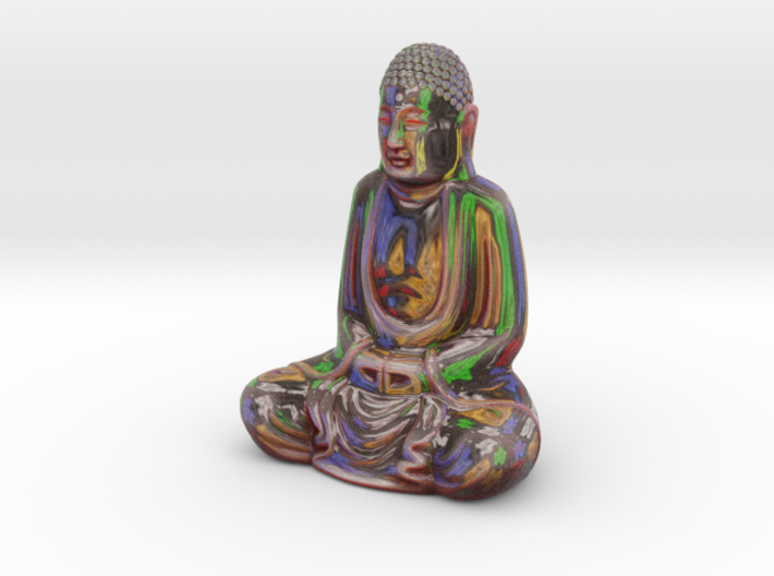 Textured Buddha: paint studio 3d printed 