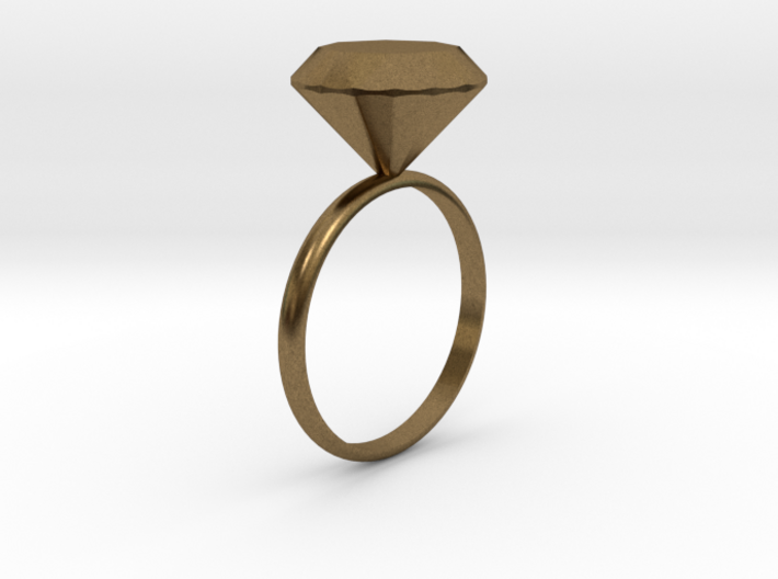 Diamond ring 3d printed