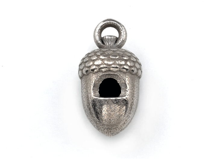 Acorn Whistle 3d printed Stainless Steel