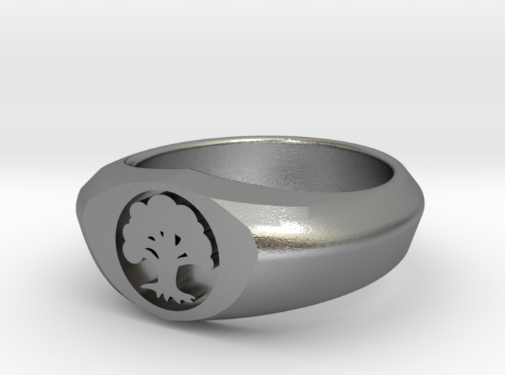MTG Forest Mana Ring (Size 9) 3d printed
