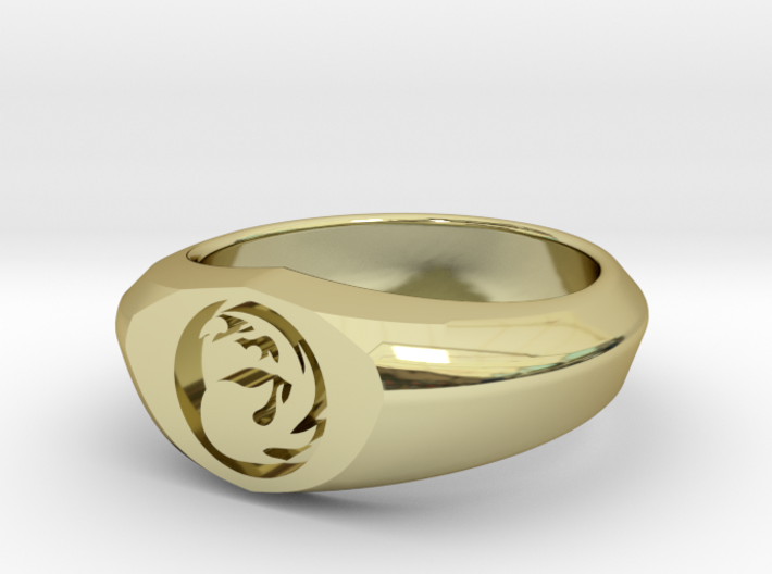 MTG Mountain Mana Ring (Size 10) 3d printed