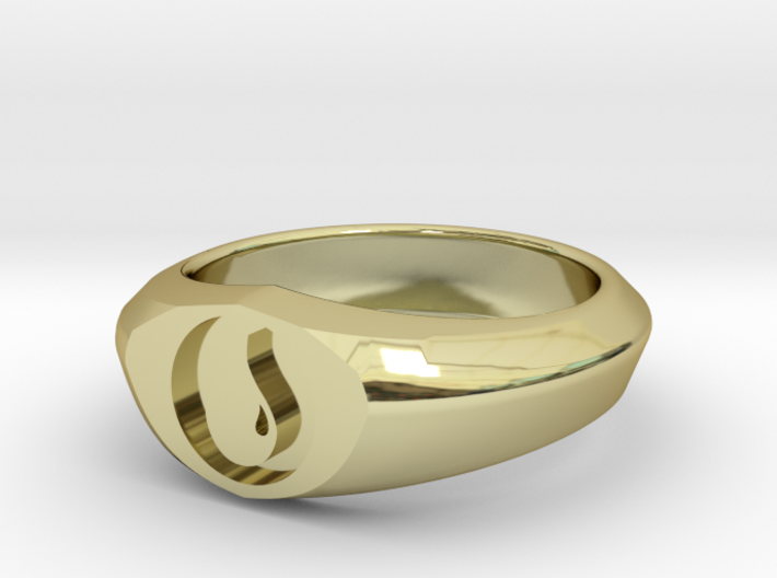 MTG Island Mana Ring (Size 12) 3d printed