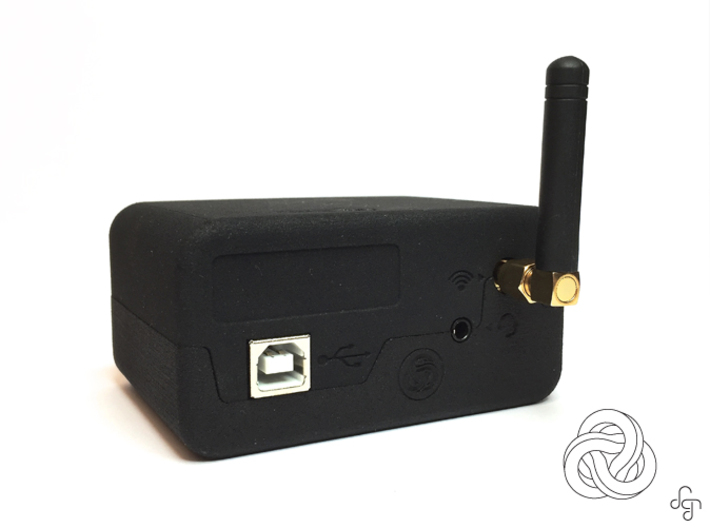 SMS Box Case 3d printed Back [Black Strong & Flexible]