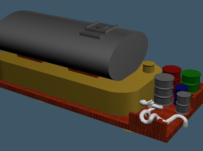 Railroad MOW Oilcar - Zscale 3d printed