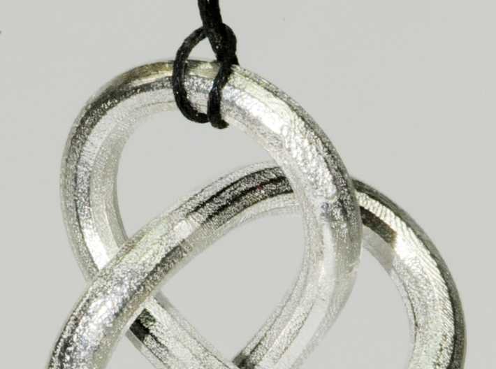 endless knot thin - 19 mm 3d printed Silver Print